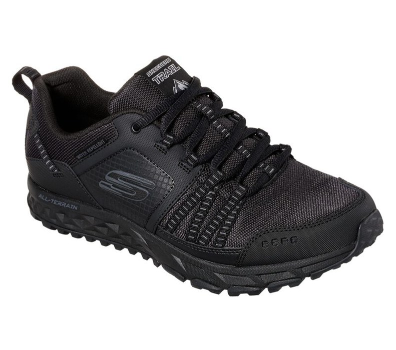Skechers Herr Svarta Sneakers - Escape Plan - Sverige (NAZYK-8057)